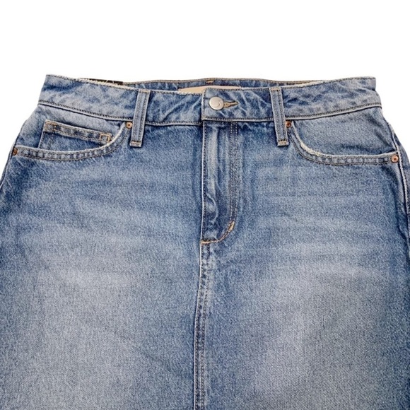 Joe’s Jeans Vivien High Low Frayed Hem Light Wash Jean Skirt New w/ Tags Sz 27 - Picture 7 of 12